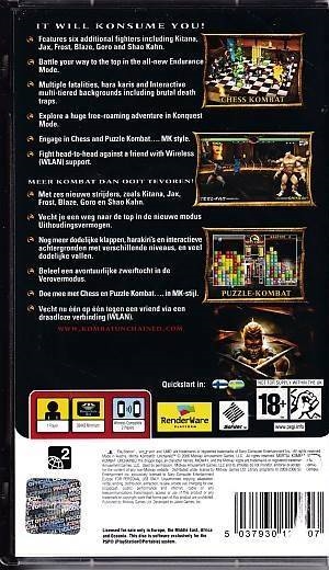 Mortal Kombat Unchained - PSP Spil (B Grade) (Genbrug)